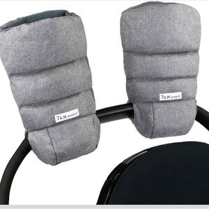 7 A.M. Enfant Gray Stroller Muffs (Stroller Mittens)